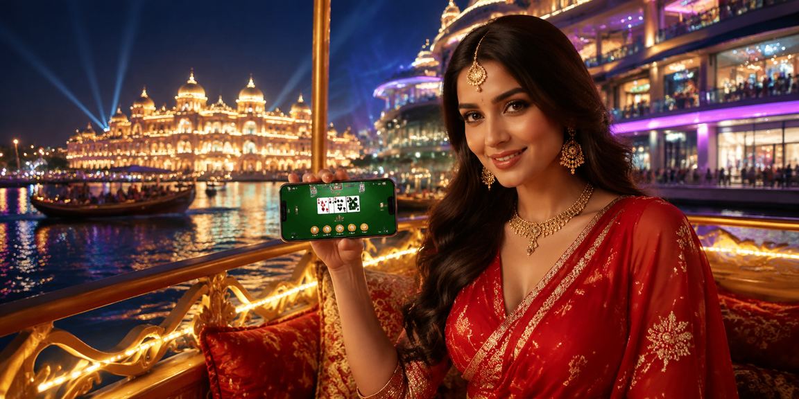 Traditional Indian cards and chips representing responsible gaming